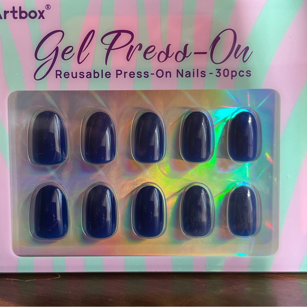 BTArtbox Gel Press-On Nails - Blue